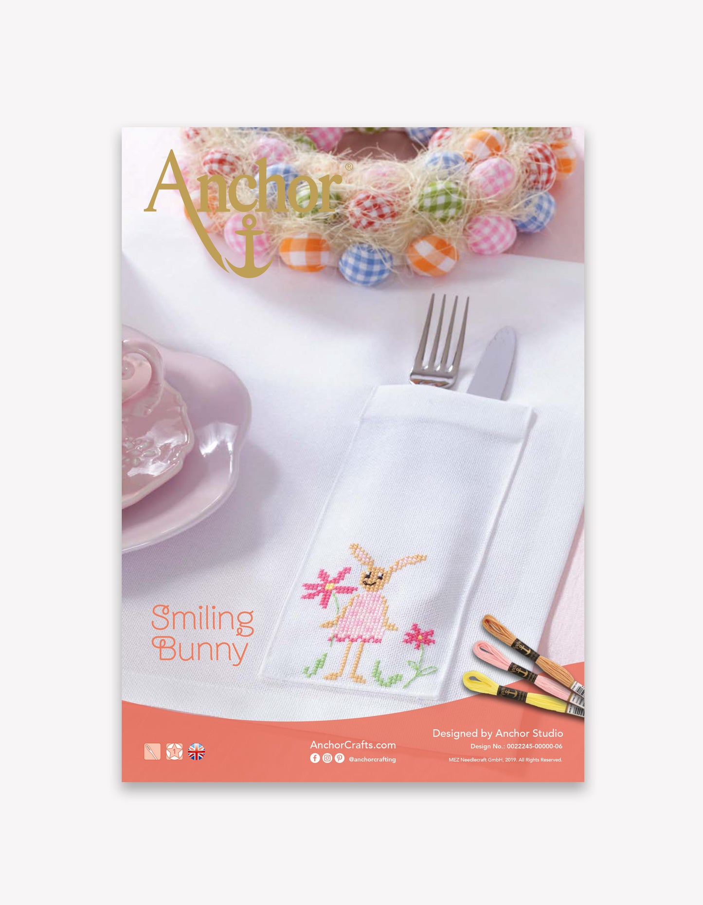 Smiling Bunny FREE Cross Stitch Pattern