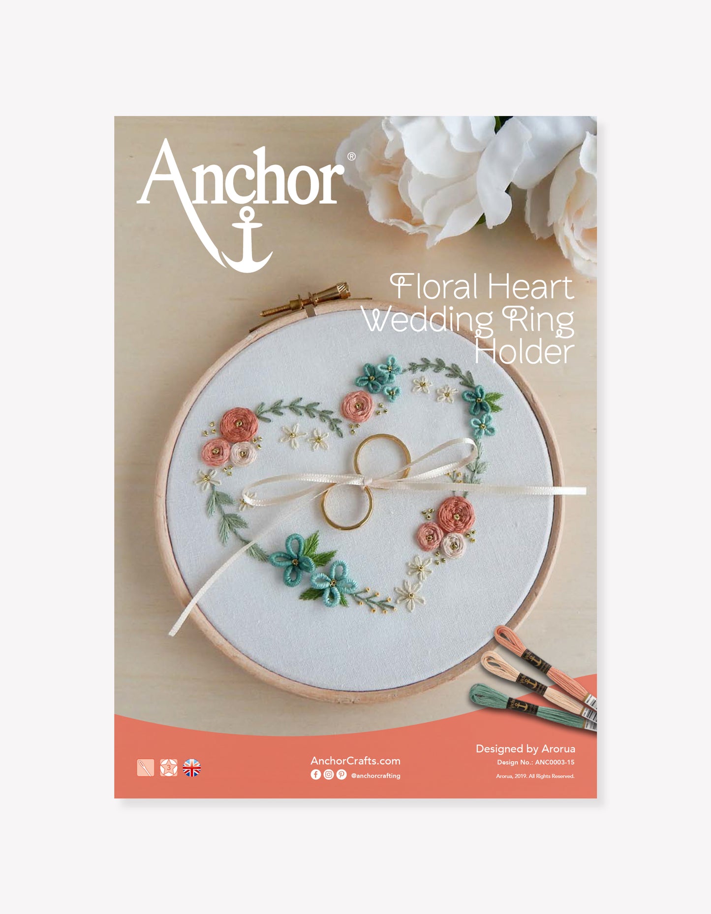 Floral Heart Wedding Ring Holder