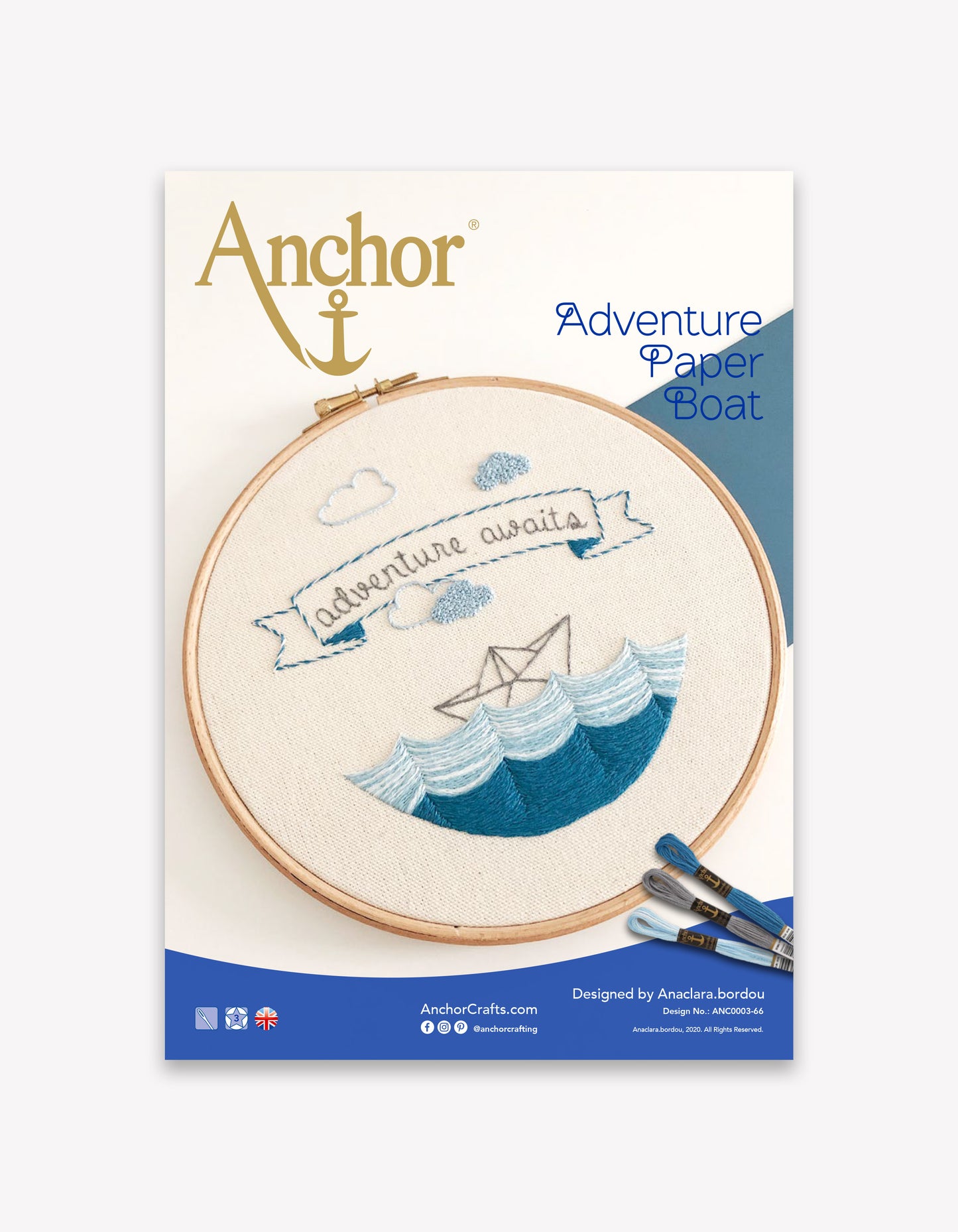 Adventure Paper Boat FREE Embroidery Pattern by Ana Clara Piccolo