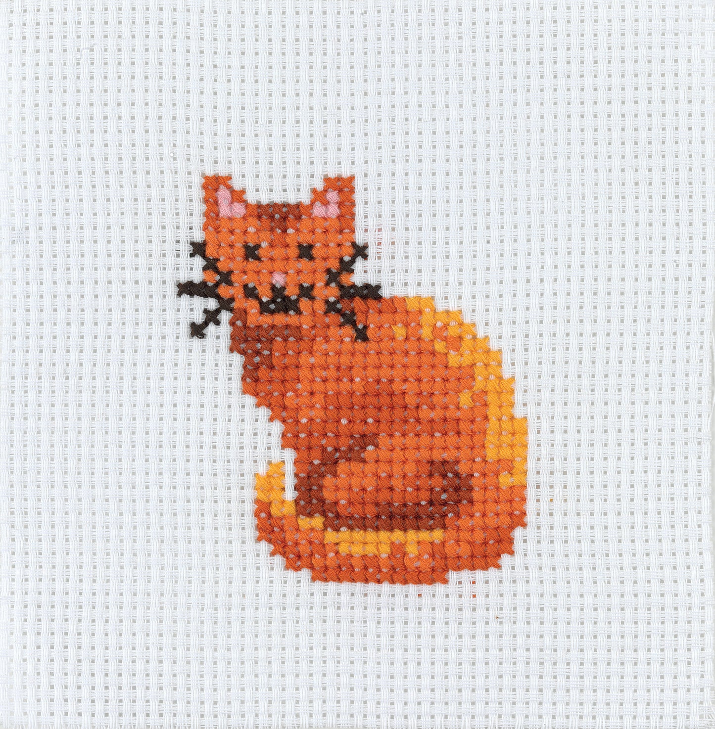 1st Kit, Cross Stitch, Cat