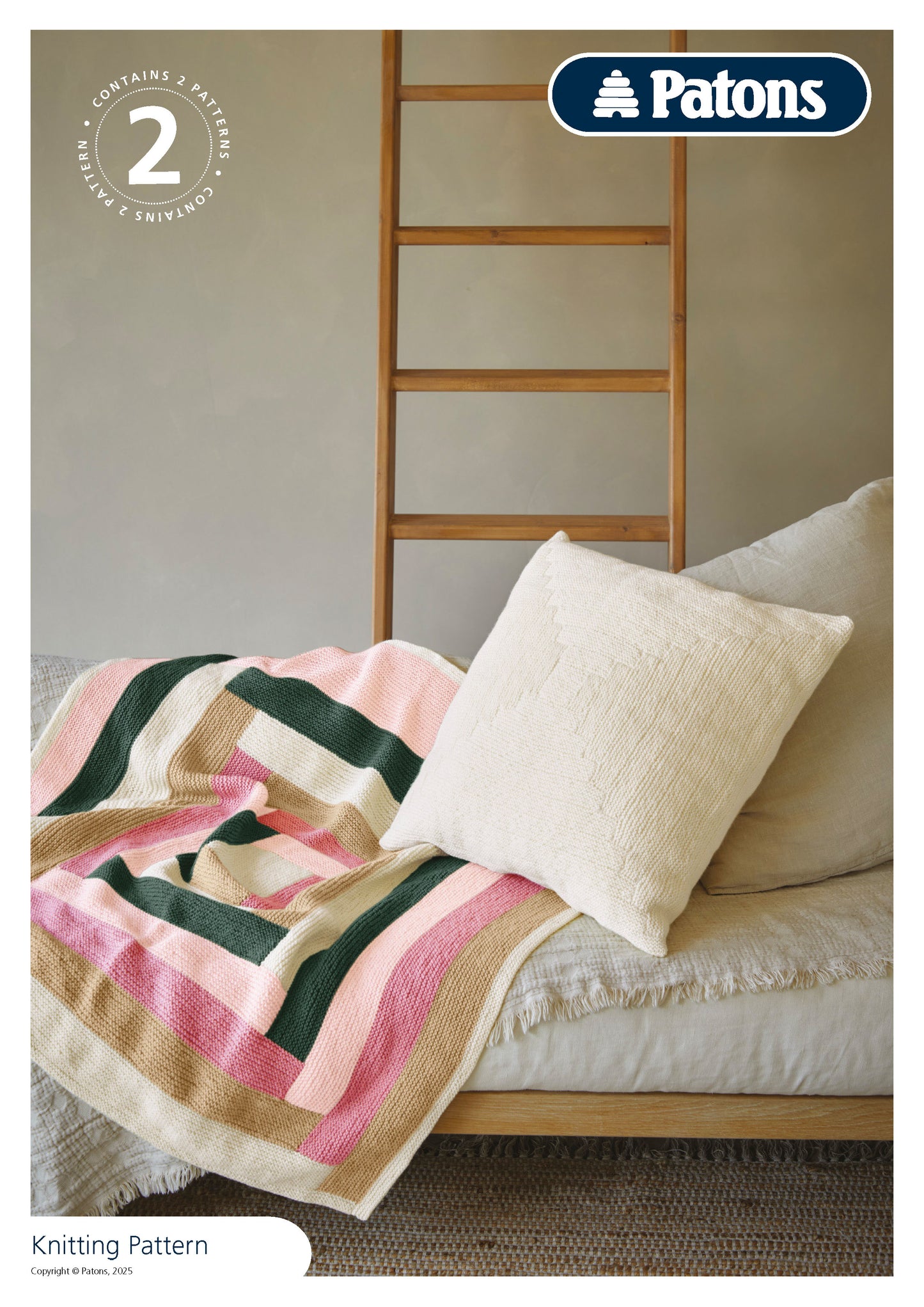 Patons Fab DK Geometric Blanket & Cushion