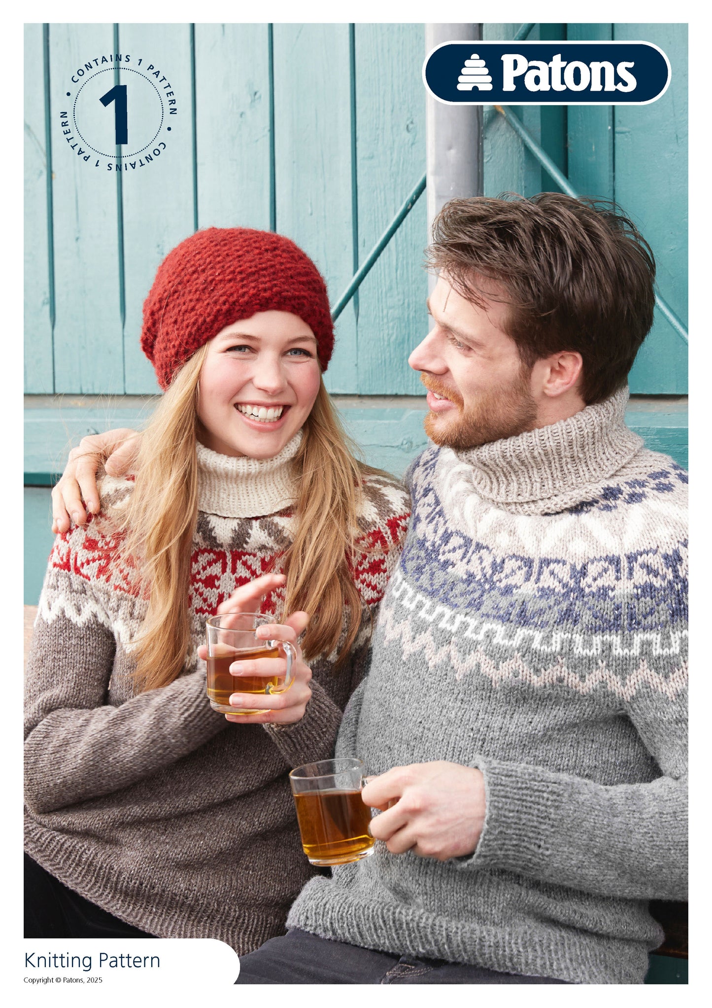 Patons Wool Blend Aran Family Fair Isle Jumper