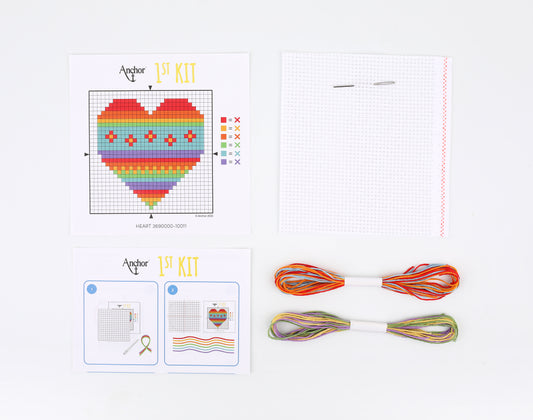 1st Kit, Cross Stitch, Heart