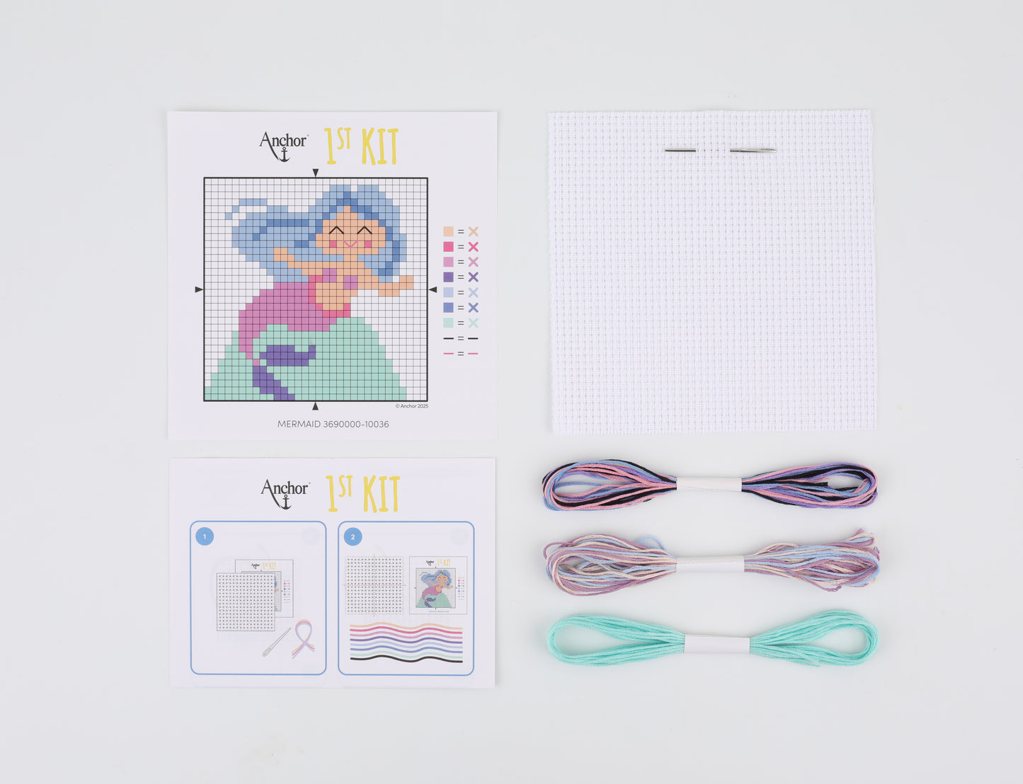 1st Kit, Cross Stitch, Mermaid