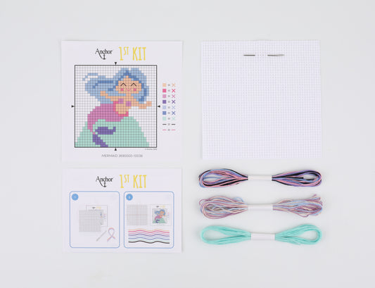 1st Kit, Cross Stitch, Mermaid