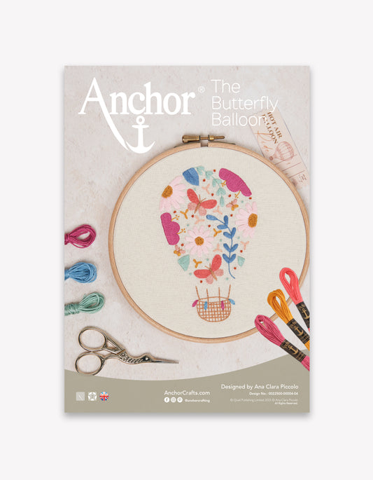 The Butterfly Balloon FREE Embroidery Pattern by Ana Clara Piccolo