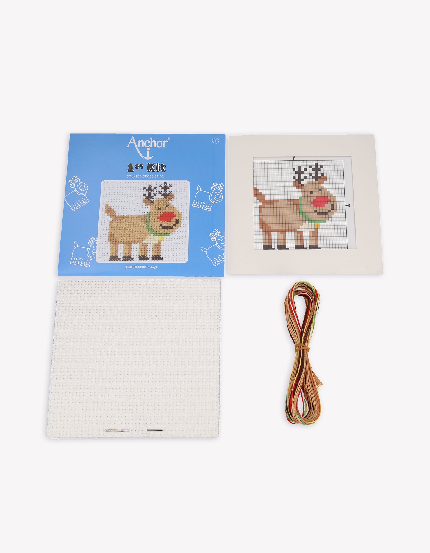 1st Kit, Cross Stitch, Rudolph