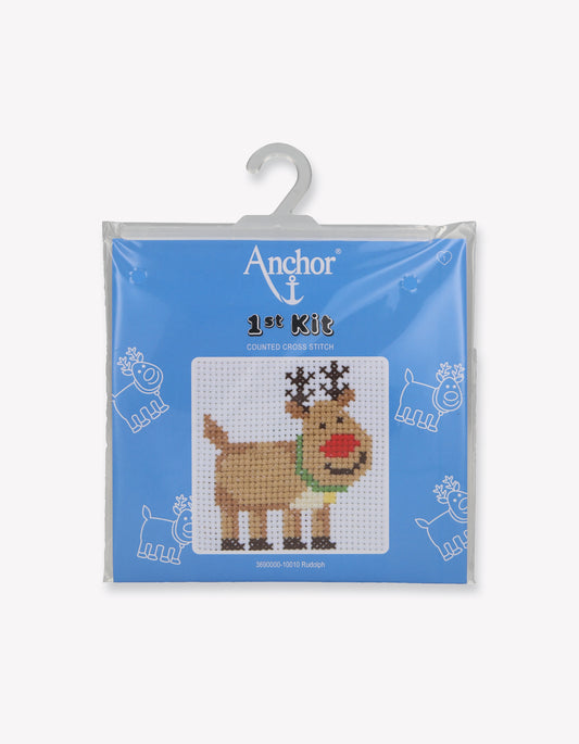 1st Kit, Cross Stitch, Rudolph