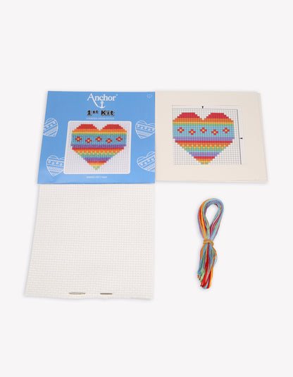 1st Kit, Cross Stitch, Heart