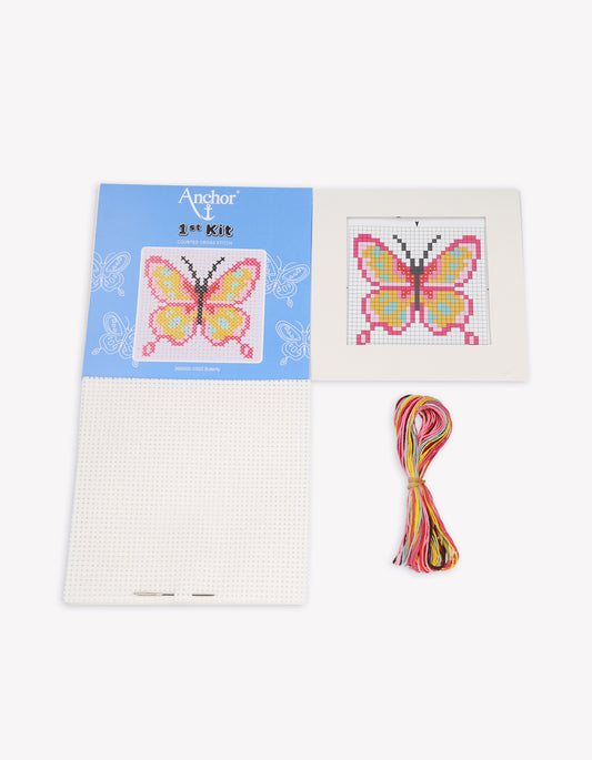 1st Kit, Cross Stitch, Butterfly