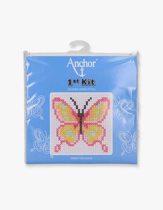 1st Kit, Cross Stitch, Butterfly