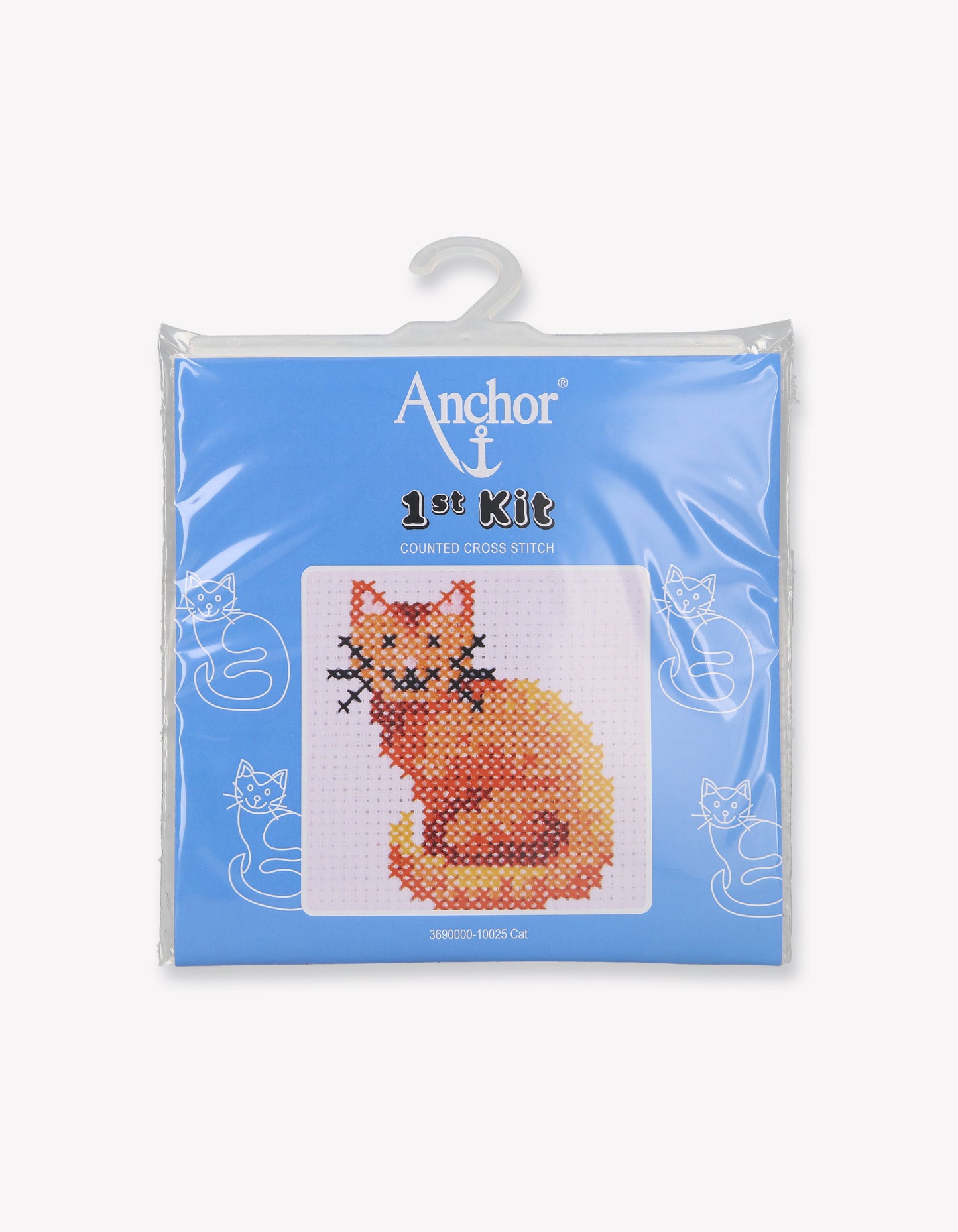 1st Kit, Cross Stitch, Cat