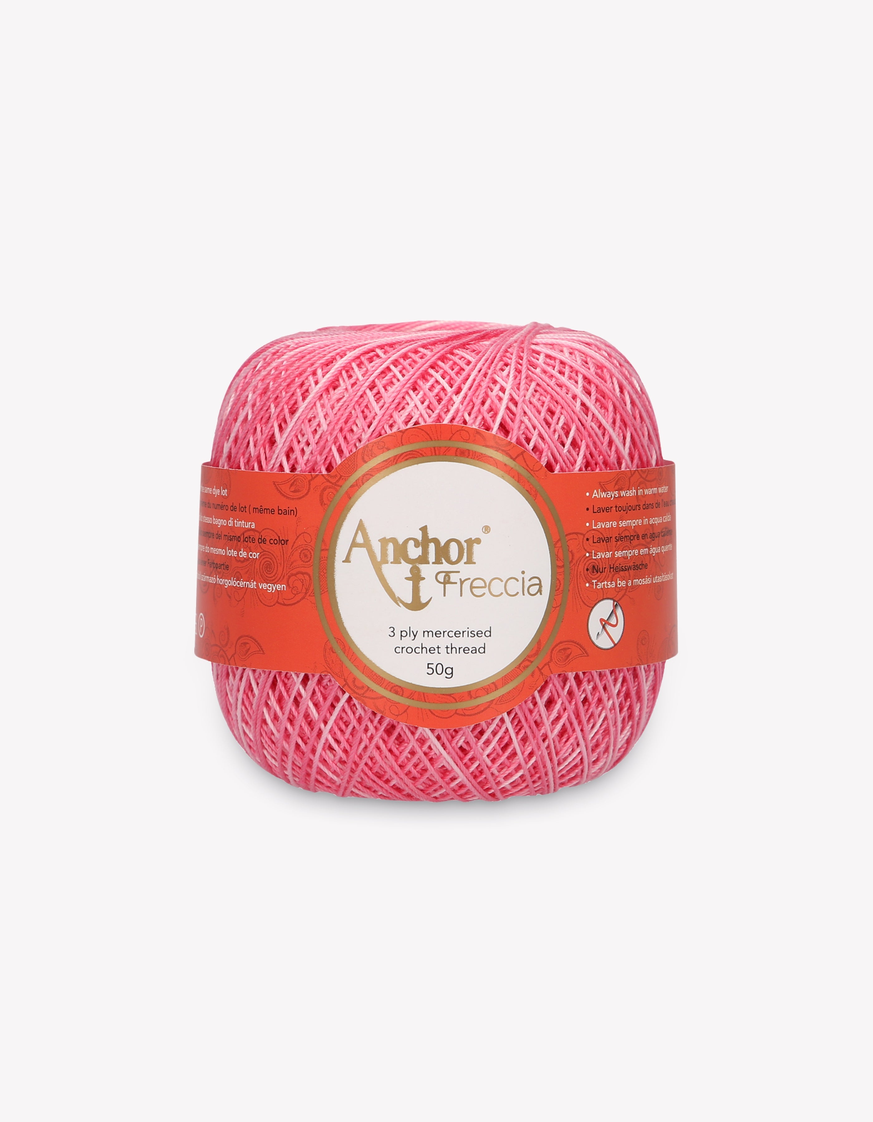 Anchor Freccia Thickness 12 4787012-09432 Multicoloured Crochet Yarn, 100% Cotton Anchor Freccia Thickness 12 4787012-09432 Multicoloured Crochet Yarn, 100% Cotton