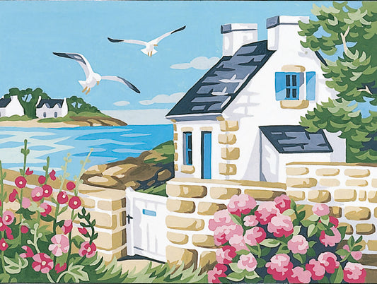 Royal Paris "Cottage by the Sea" Tapestry Canvas