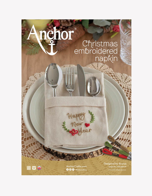Christmas Napkin FREE Embroidery Pattern by Arorua