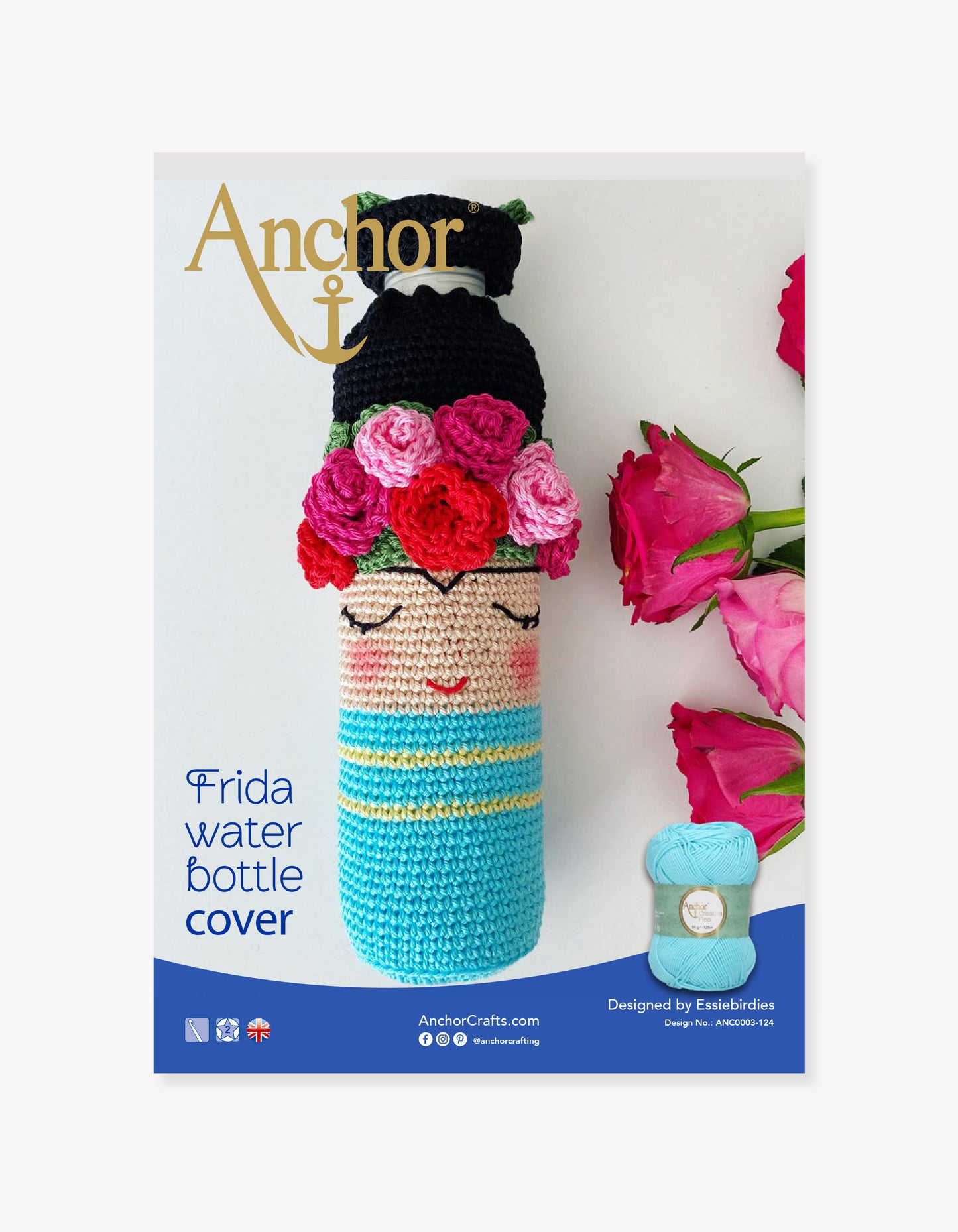 Frida Crochet Water Bottle Pattern