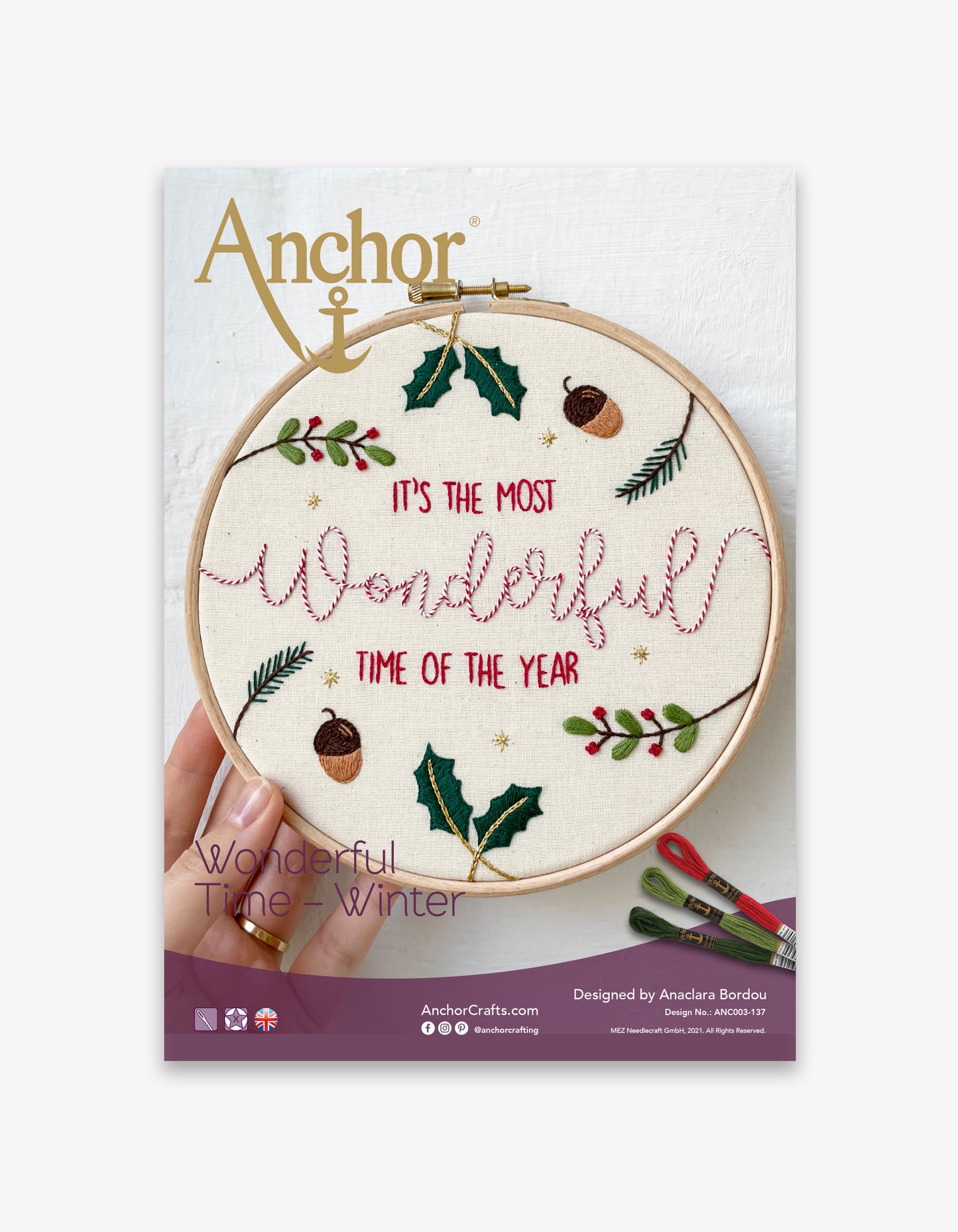 Wonderful Time Winter FREE Embroidery Pattern by Ana Clara Piccolo