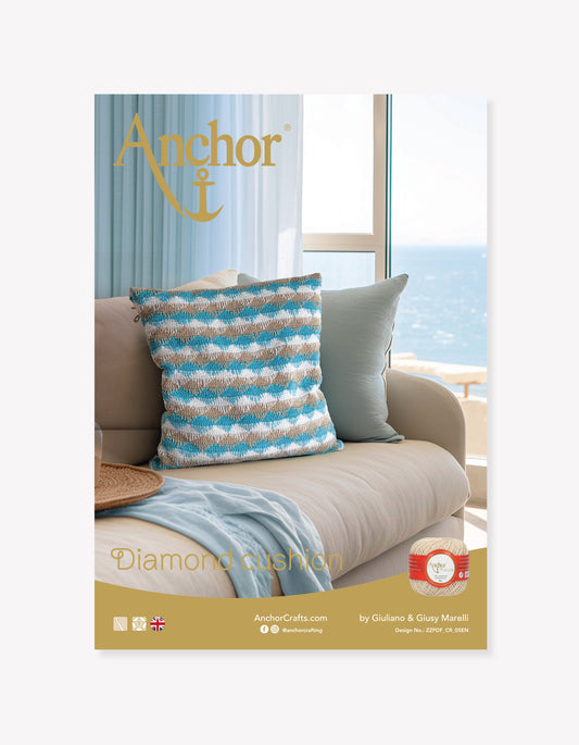 Anchor Freccia Crochet Diamond Cushion
