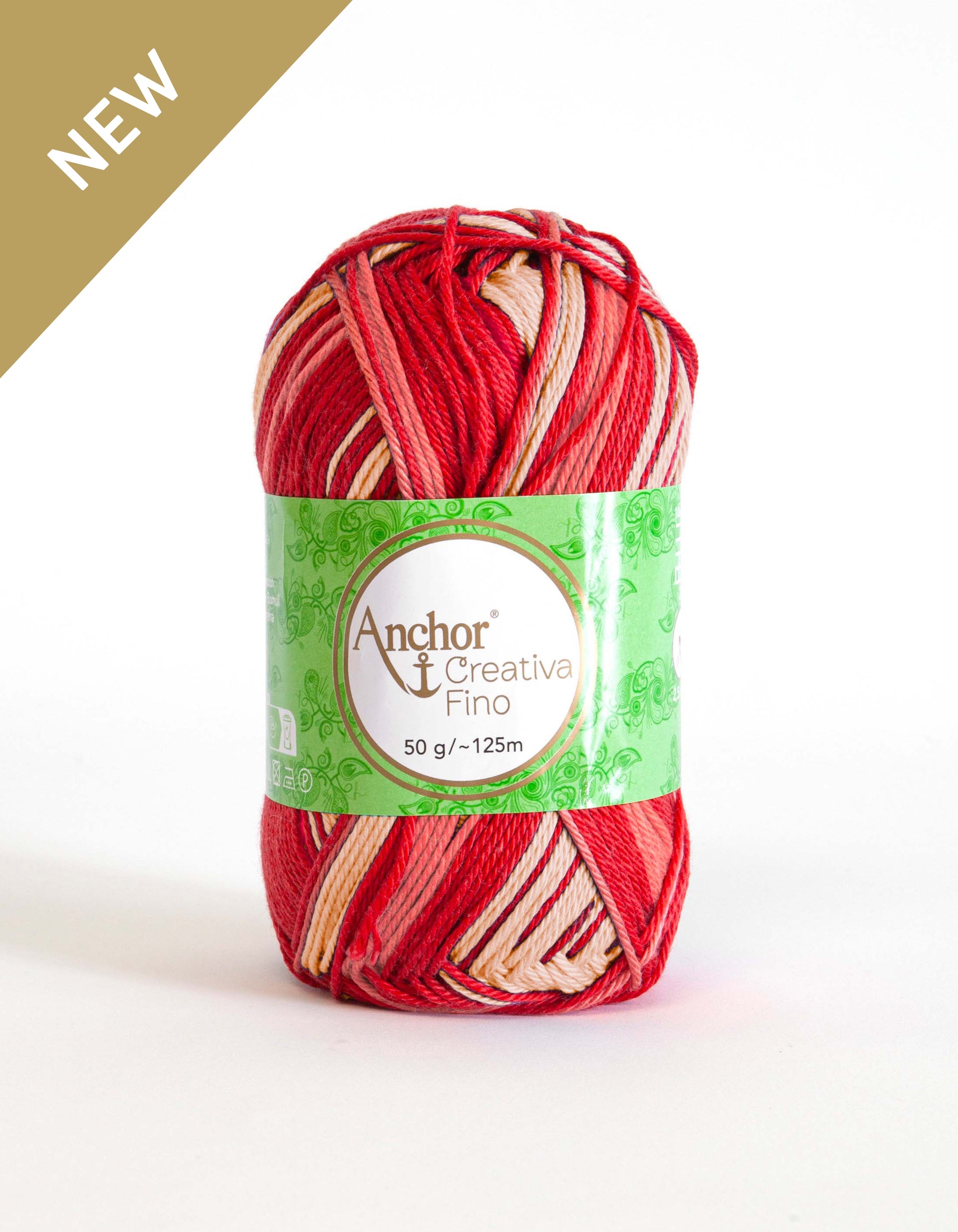 Anchor Creativa Fino, Épaisseur: 4, Emballage: 50G, Longueur du Canon: 125M 124 Fils À Crocheter Anchor Creativa Fino, Épaisseur: 4, Emballage: 50G, Longueur du Canon: 125M 124 Fils À Crocheter