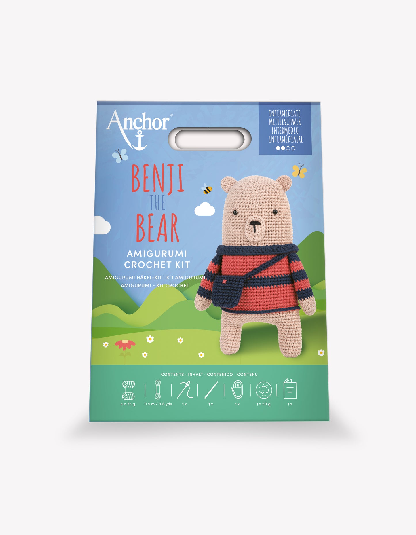 Benji the Bear Amigurumi Crochet Kit