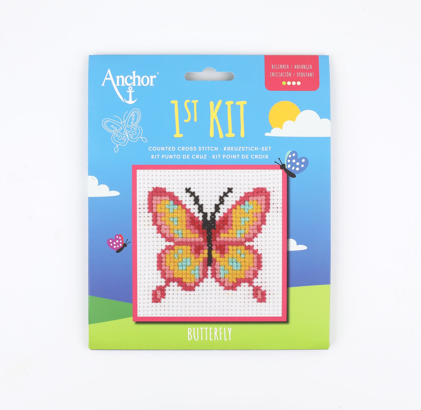 1st Kit, Cross Stitch, Butterfly