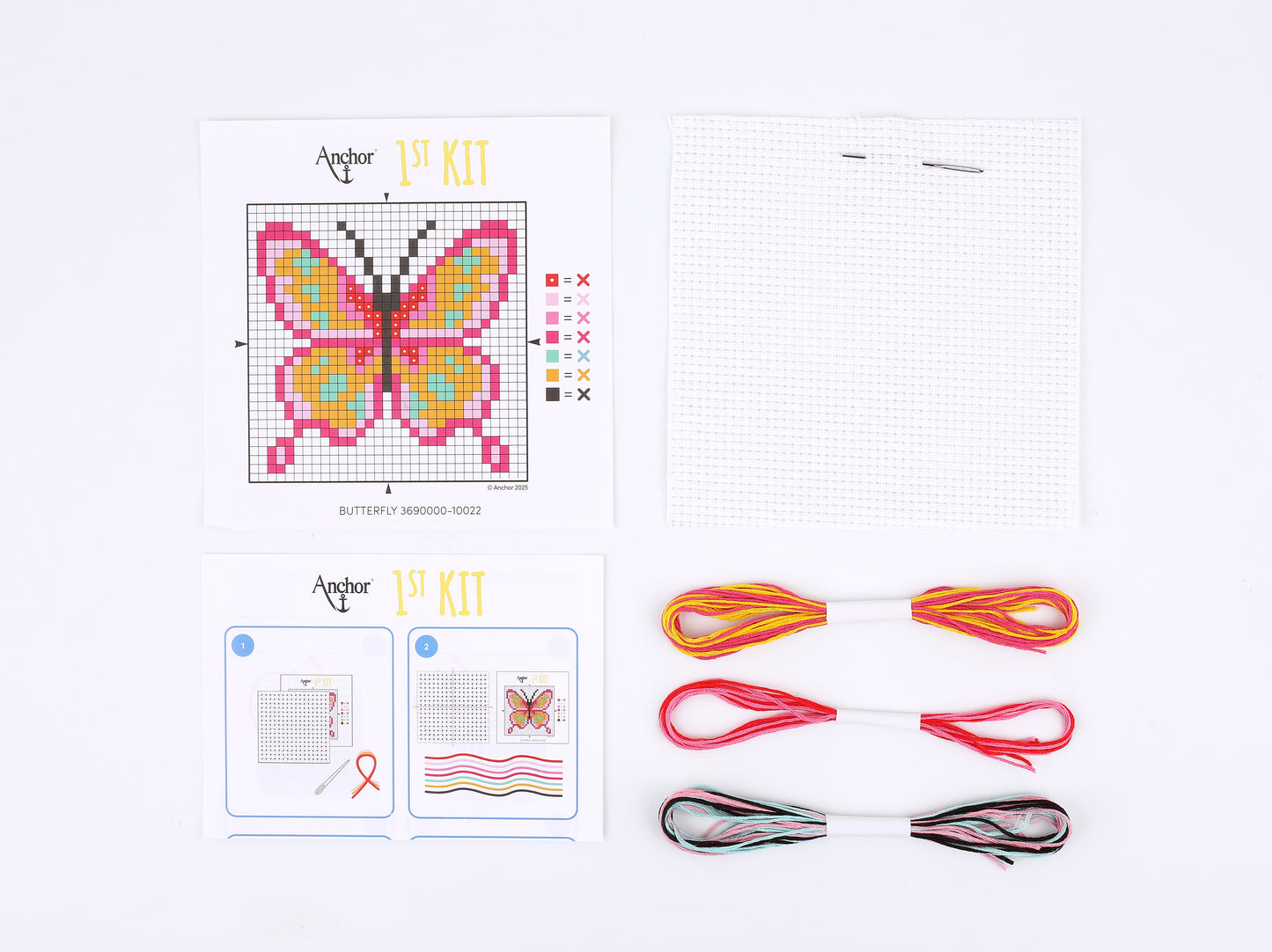 1st Kit, Cross Stitch, Butterfly