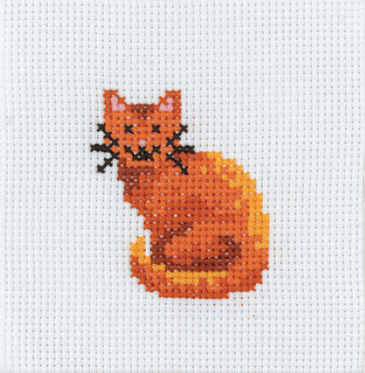 1st Kit, Cross Stitch, Cat
