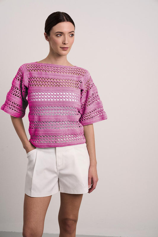 <tc>Creativa Fino, Livre de modèles de tricot et de crochet pour un été décontracté</tc>