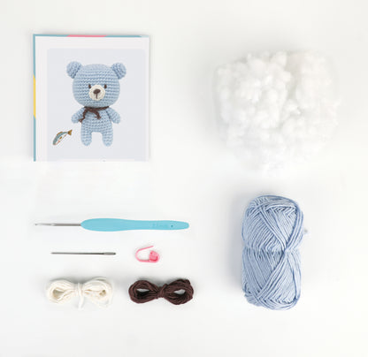 Bobby the Bear Amigurumi Crochet Kit