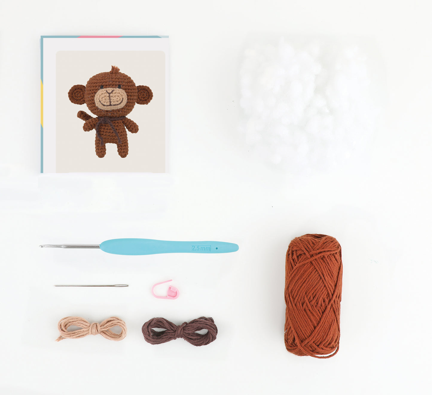 Mimi the Monkey Amigurumi Crochet Kit