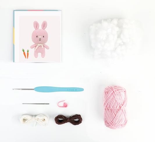 Renée the Rabbit Amigurumi Crochet Kit