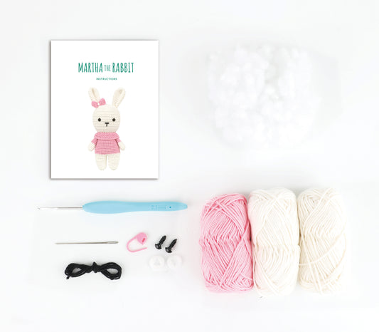 Martha the Rabbit Amigurumi Crochet Kit