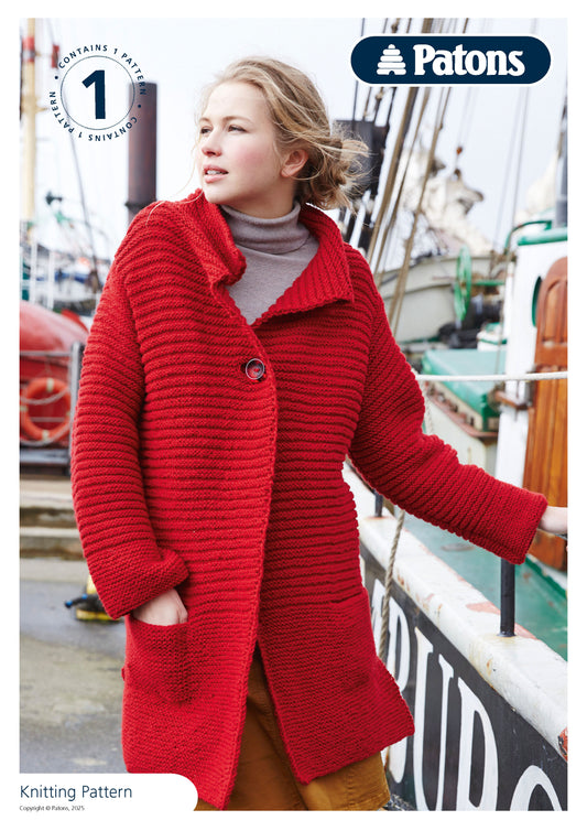 Patons Wool Blend Aran Women's Coat