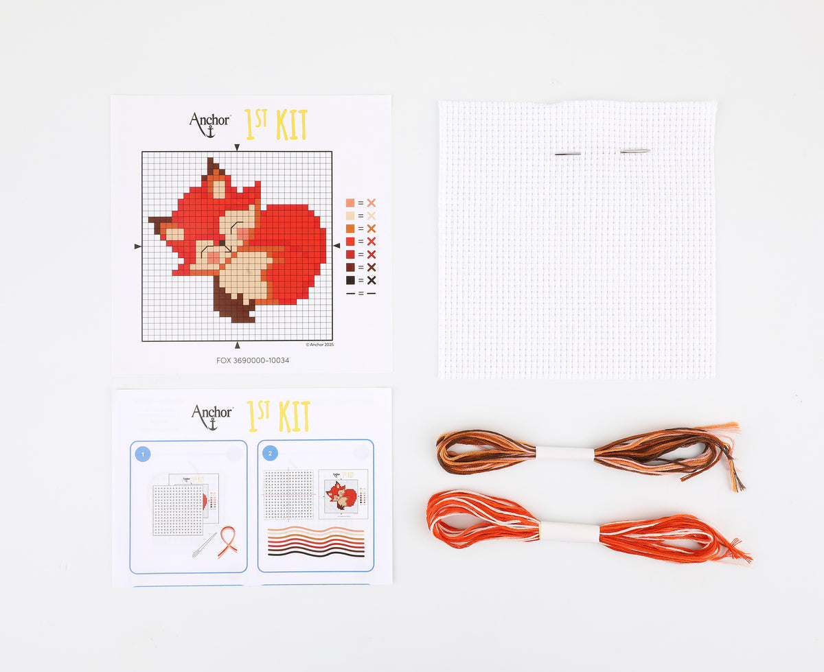 ANCHOR Joe Premier Kit De Broderie Au Point Long Pour Enfants - Modèle Imprimé Et Matériel Complet