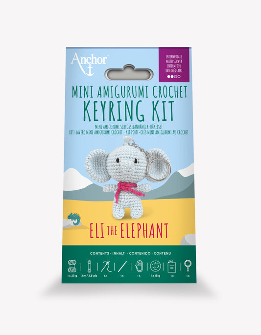 <tc>Kit de llavero mini amigurumi - Eli el elefante</tc>