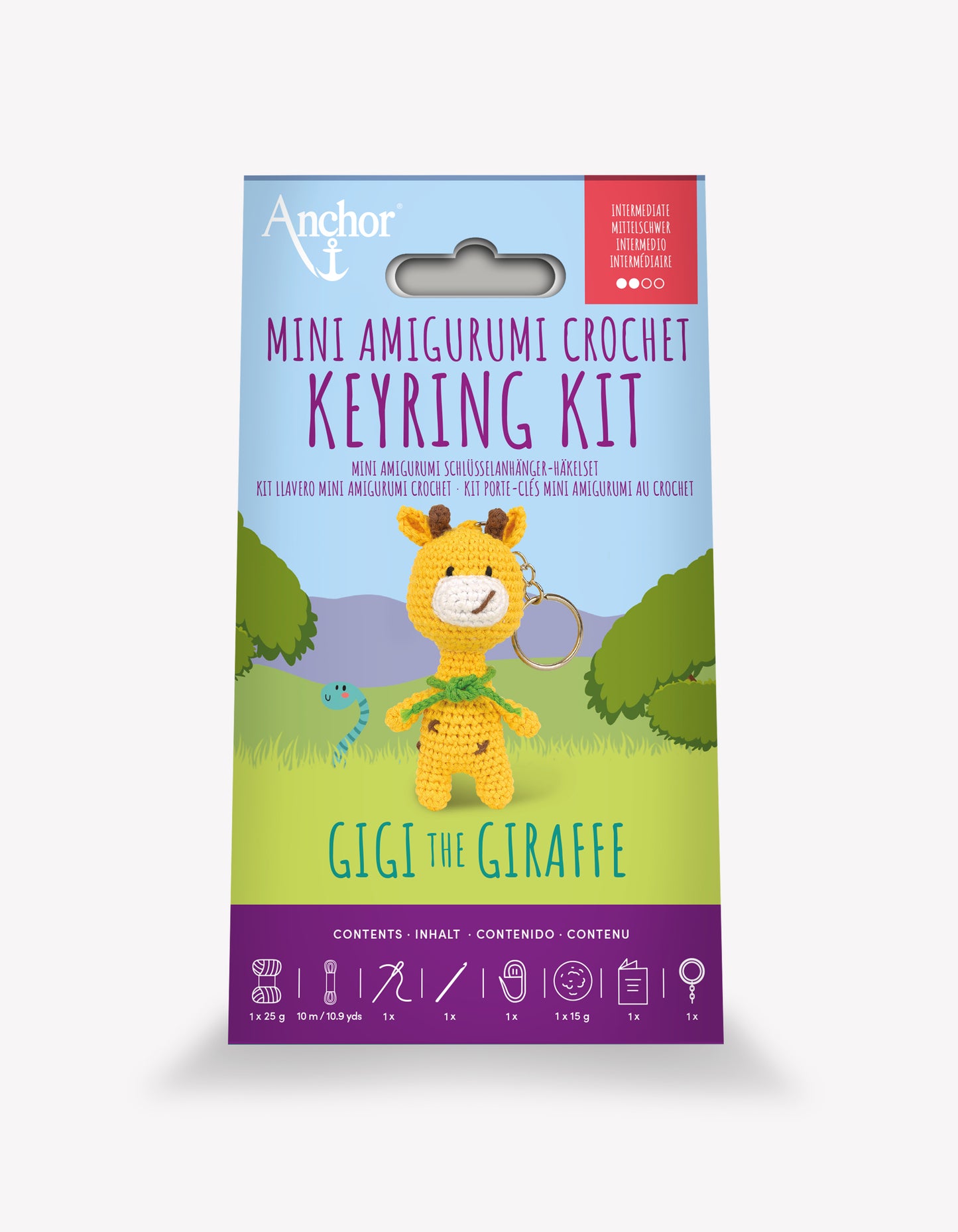<tc>Kit de llavero mini amigurumi - Gigi la jirafa</tc>