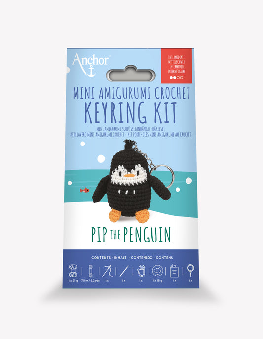 <tc>Kit de llavero mini amigurumi - Pip el pingüino</tc>