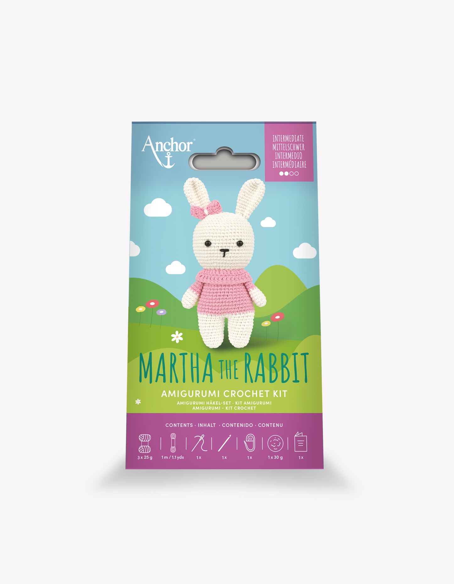 Martha the Rabbit Amigurumi Crochet Kit