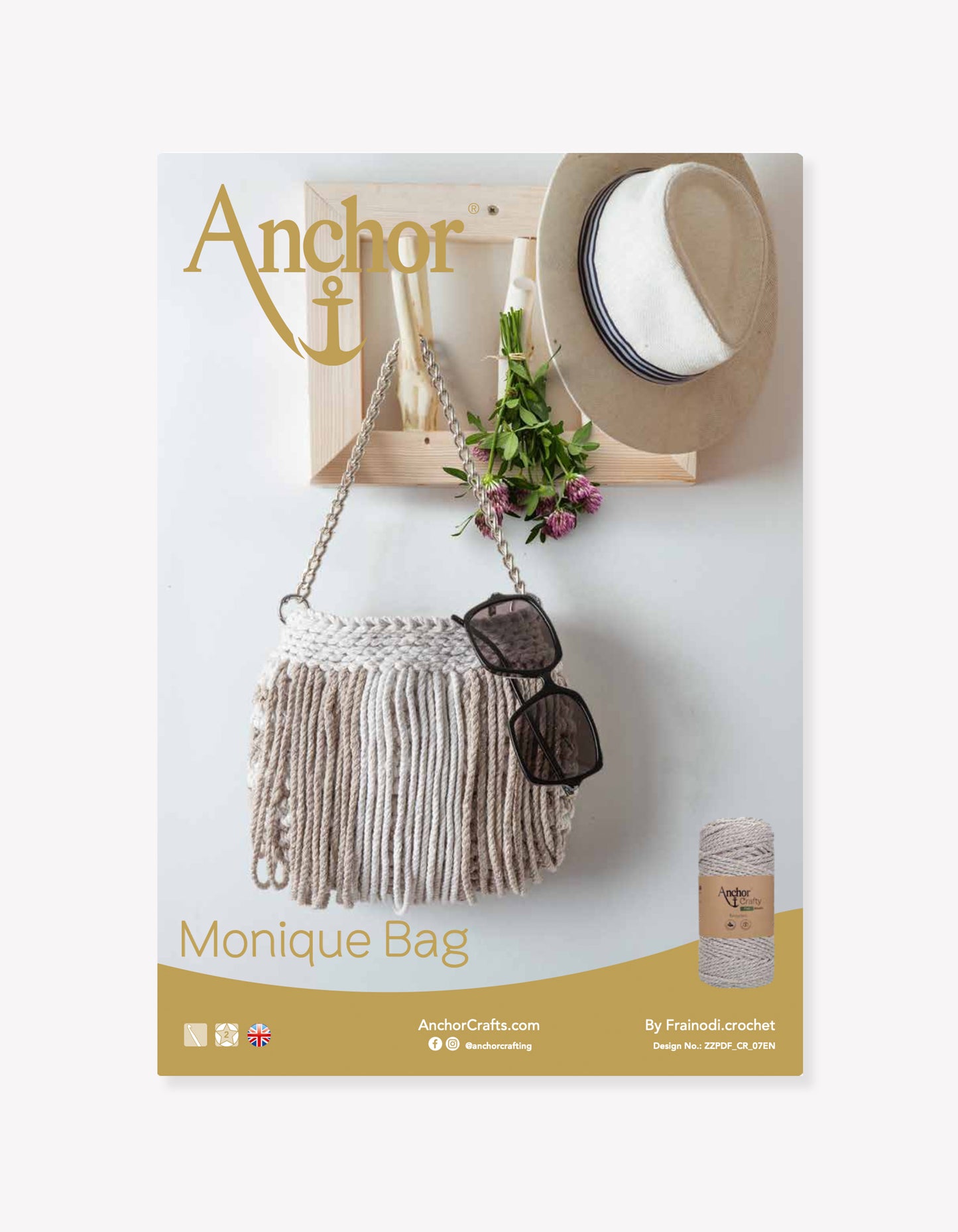 Monique Bag in Anchor Crafty Fine Metallic