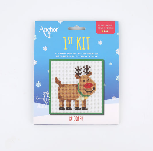 1st Kit, Cross Stitch, Rudolph