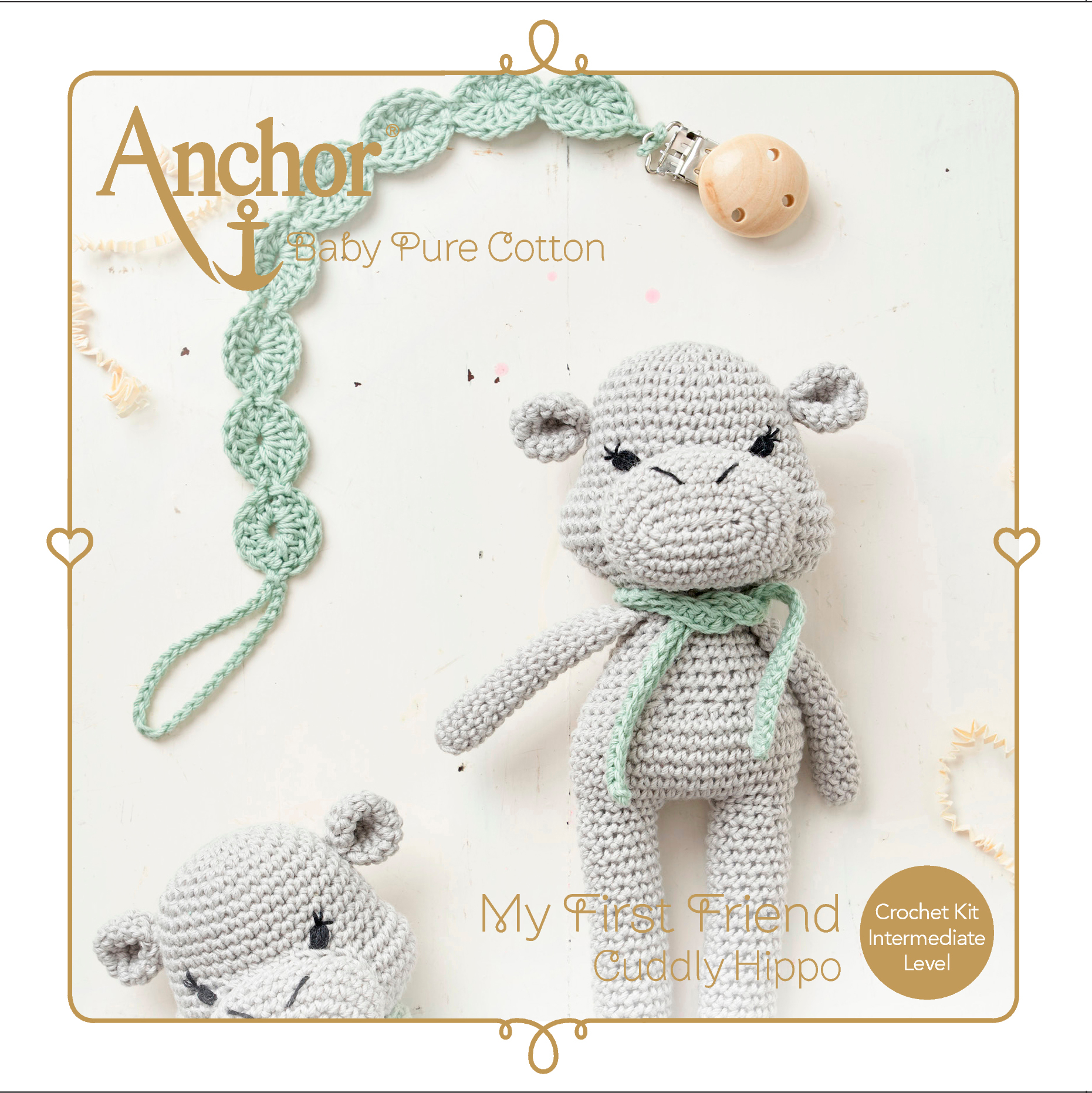 Baby Pure Cotton SS20 Amigurumi Kit - Hippo