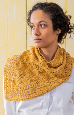 Knitted Shawl with Anchor Cotton 'n' Wool